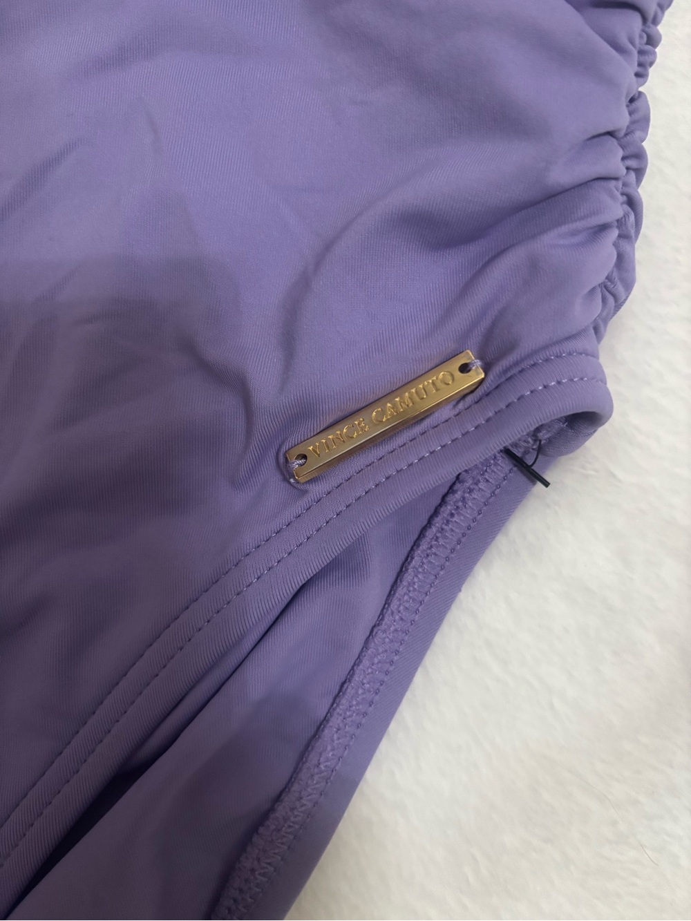 🌴🌴🌴Vince Camuto Purple One-Shoulder High-Waist Bikini Set - Picture 4 of 9